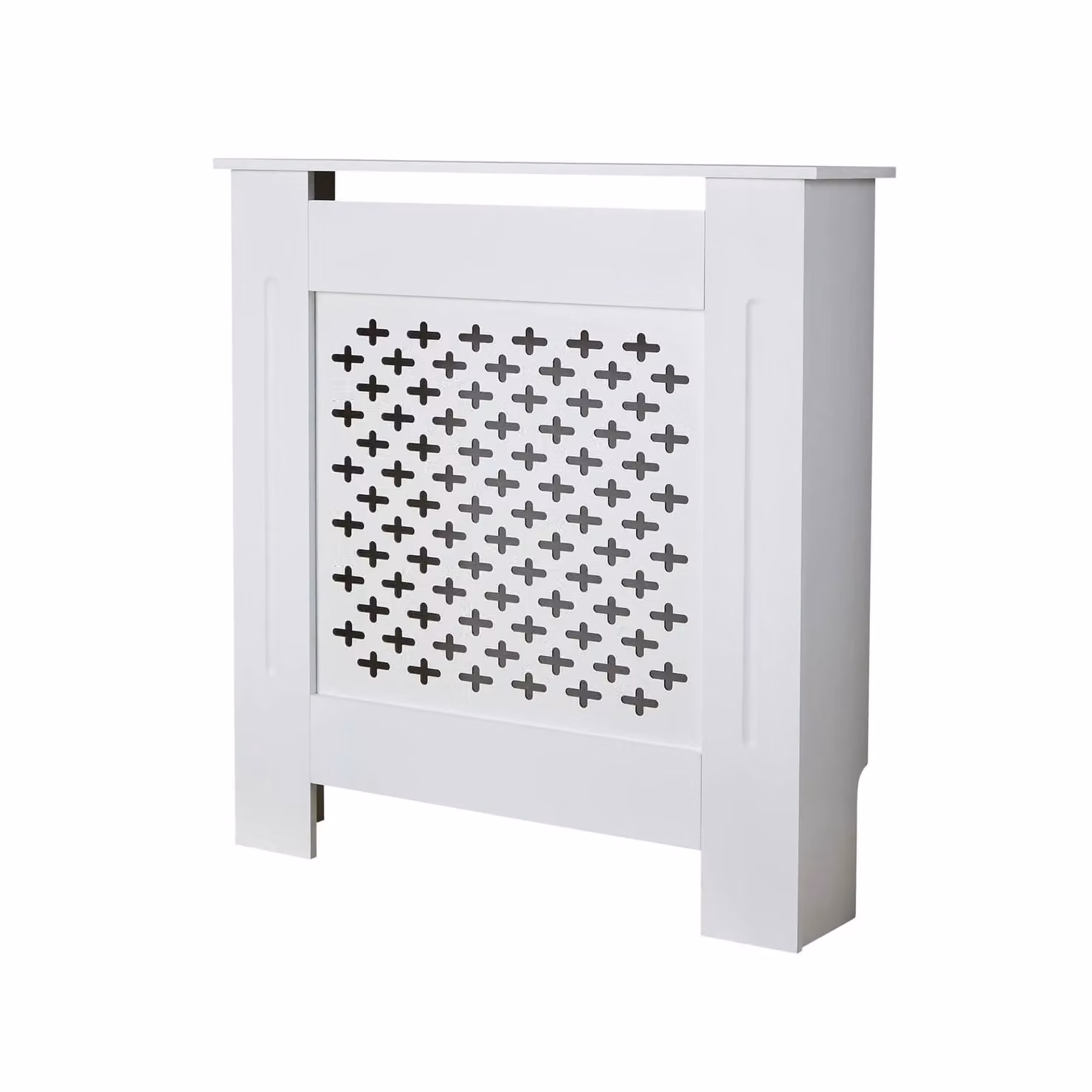 Home Source Small Modern MDF Wooden Radiator Cover in White – 3