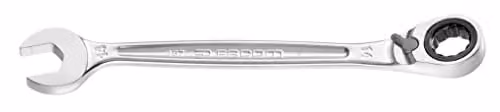 Facom 24mm Anti Slip Combination Ratcheting Spanner in Silver and Multicolour