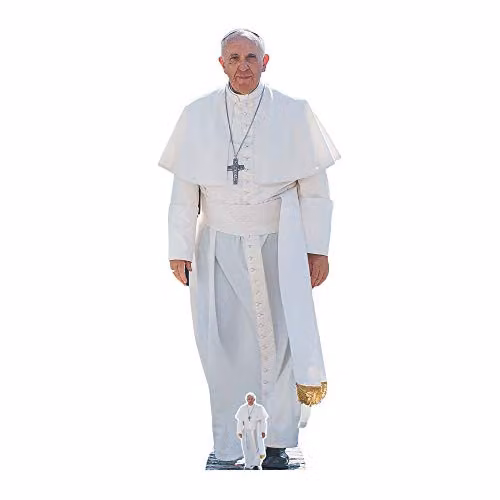 Star Cutouts Ltd SC940 Pope Francis Life Size Cardboard Cut Out, Multicolour, H x W x D: 176 x 72 x 176 cm – 1