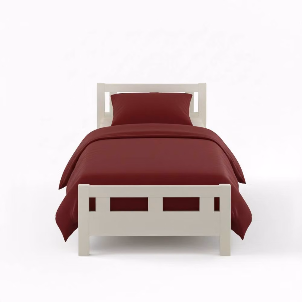 Snug City Red Flannelette Cotton Cot Bed Duvet Cover and Pillowcase Set – 2