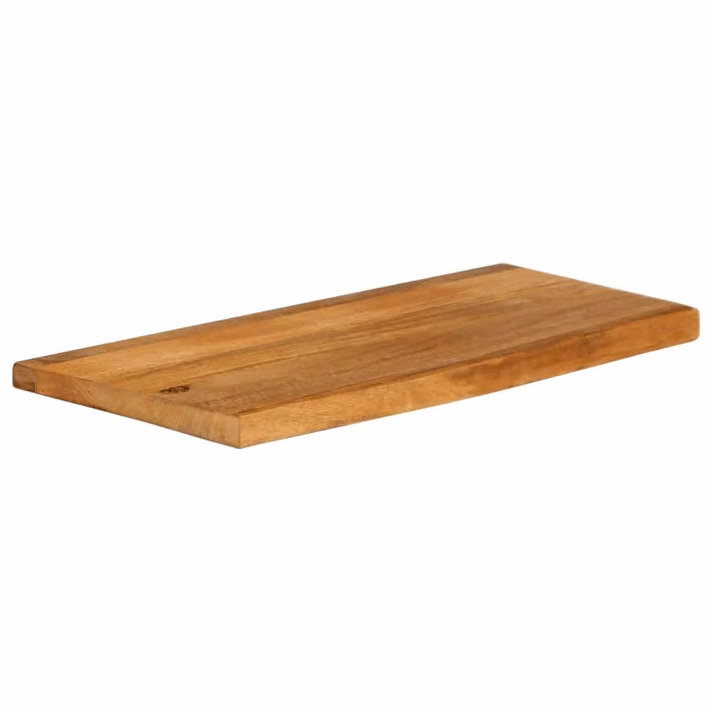 Berkfield Home Solid Wood Mango Table Top with Live Edge, Brown, W/D/H: 90 x 20 x 2.5 cm – 2