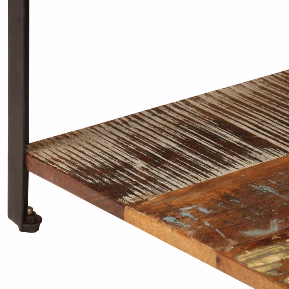 Berkfield Home Brown Solid Reclaimed Wood Coffee Table with Shelf W/D/H: 100 x 60 x 35 cm – 5