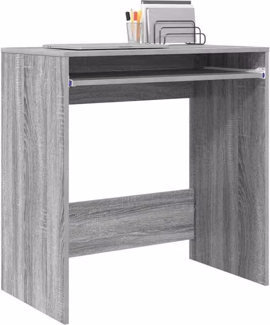 Berkfield Home Modern Computer Desk in Grey Sonoma Engineered Wood