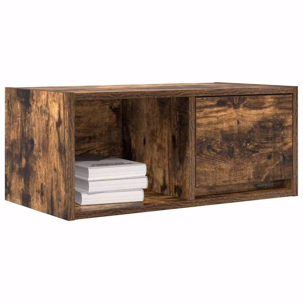 Berkfield Home TV Cabinet in Smoked Oak Brown, W/D/H: 60 x 31 x 25.5 cm – 3