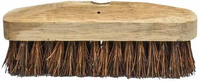 Faithfull Deck Scrub Stiff Broom Head with Natural Fibre and Wood, Width: 22.5 cm, Multi Colour
