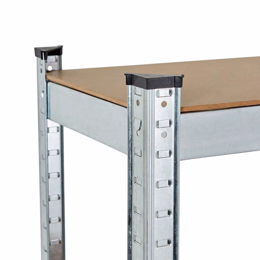 EONLION 5 Tier Galvanised Metal Garage Shelving Unit in Silver, W/D/H: 100 x 30 x 300 cm – 2