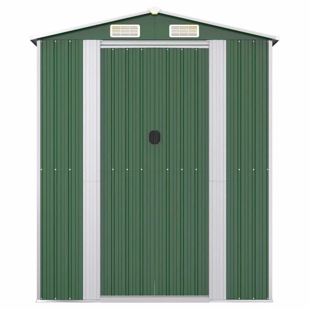 Berkfield Green Galvanised Steel Gable Garden Shed W/D/H: 192 x 606 x 223 cm – 3