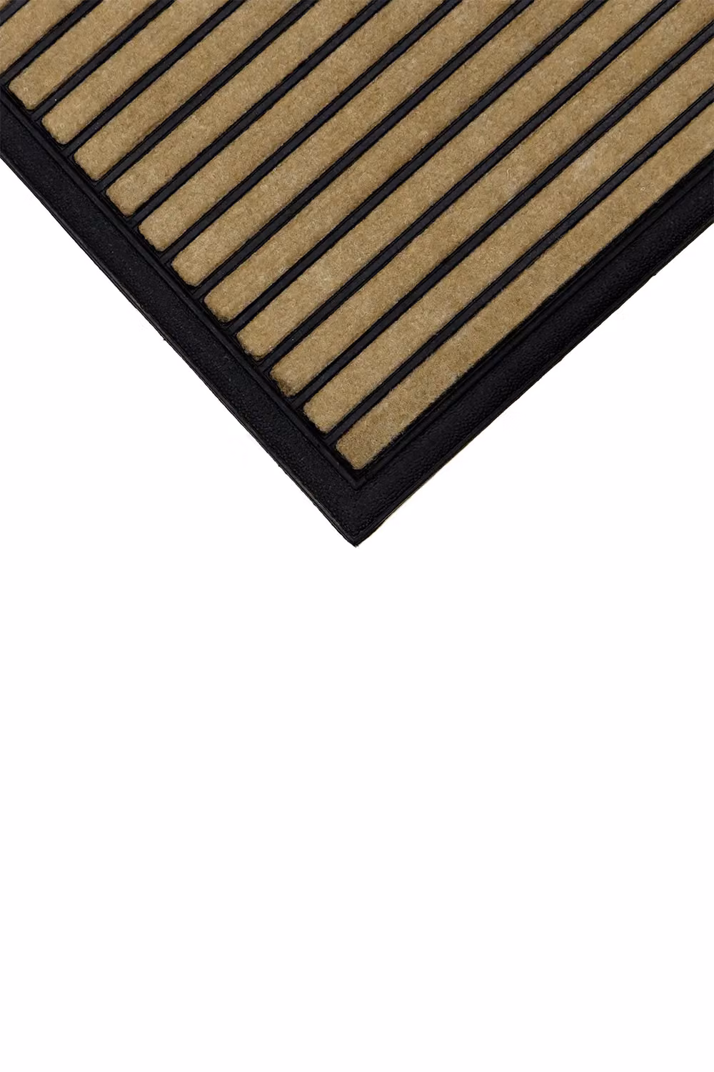 JVL Vienna Striped Rubber Backed Scraper Doormat in Brown and Beige, W: 60 cm, D: 90 cm – 7