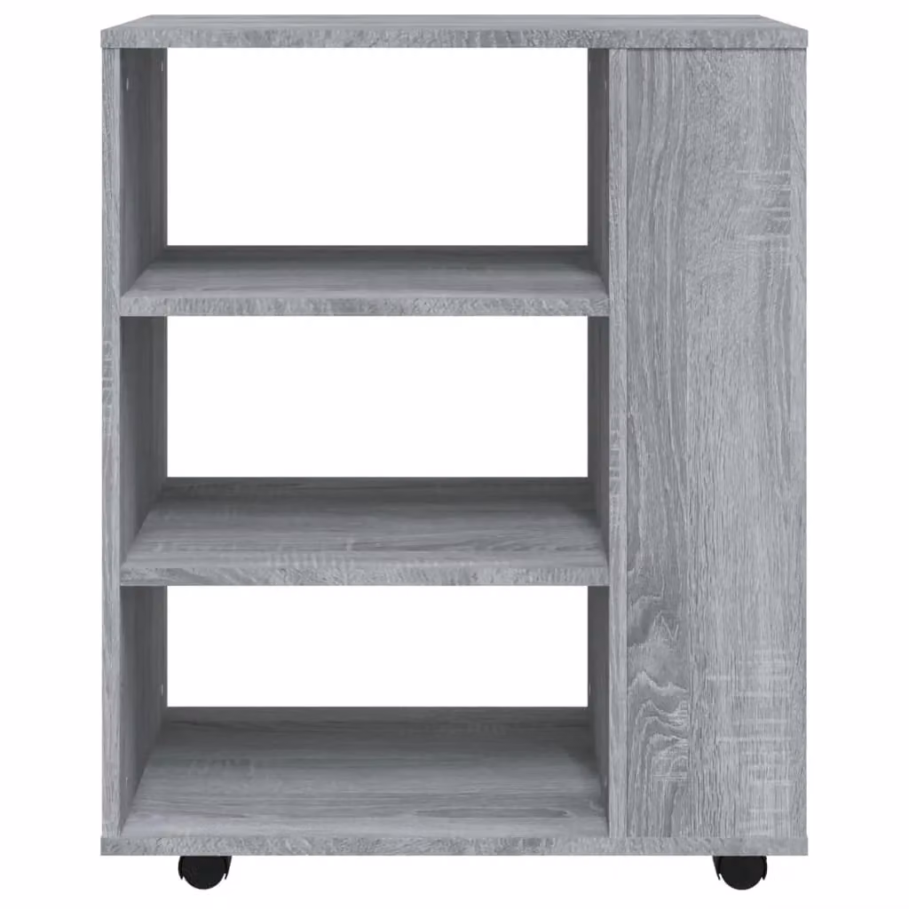 Berkfield Home Rolling Cabinet in Grey Sonoma, W/D/H: 60 x 35 x 75 cm – 4