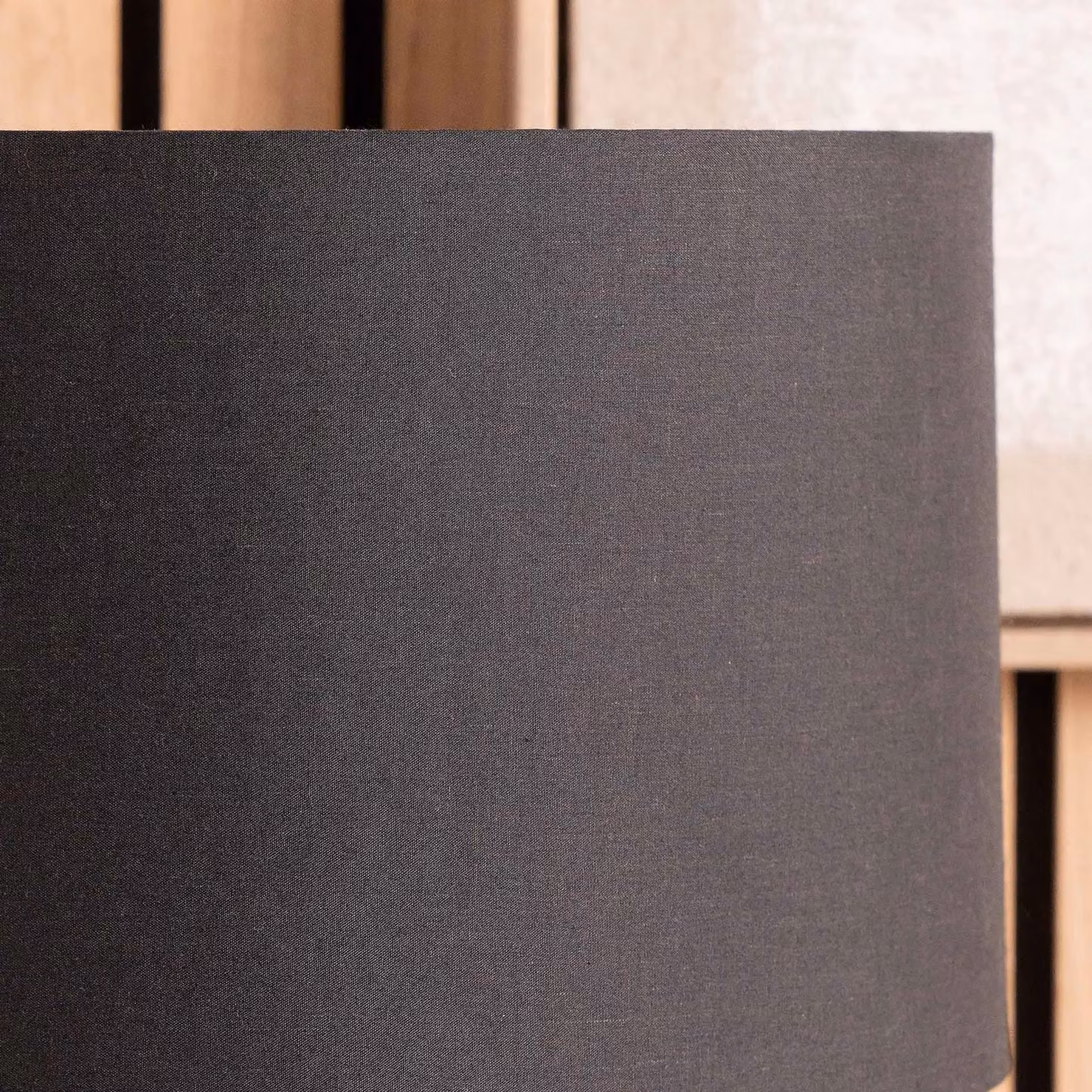 Pacific Lifestyle Modern Black Fabric Cylinder Lampshade with Reducer Ring, Diameter: 35 cm – 4
