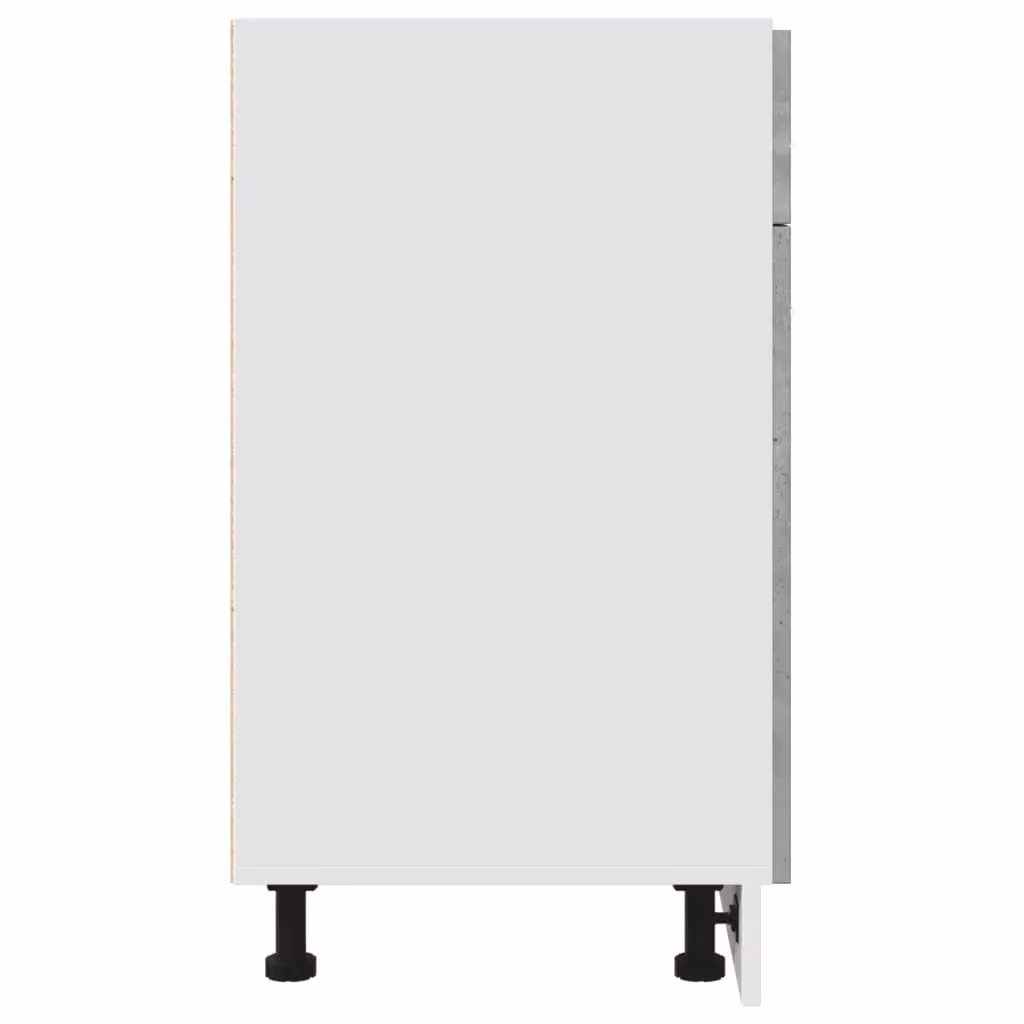 Berkfield Home Lyon Concrete Grey Bottom Cabinet with Drawer, W: 80 cm, D: 46 cm, H: 81.5 cm – 2