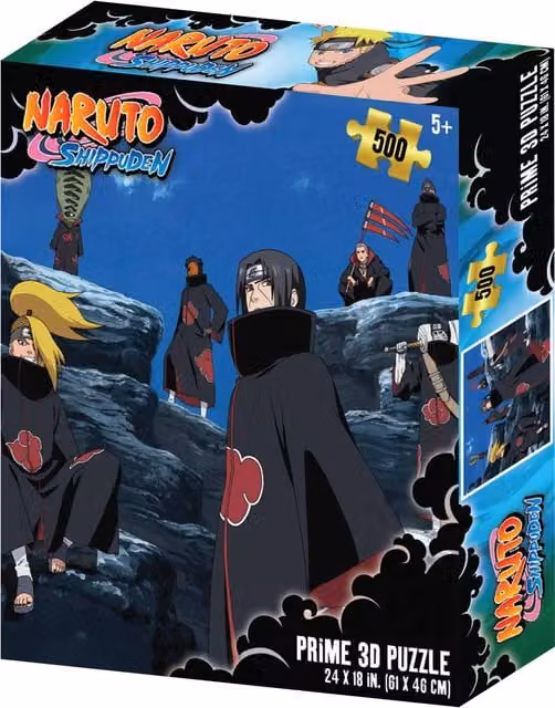 Naruto Shippuden Akatsuki Prime 3D Puzzle with 500 Pieces in Multicolour