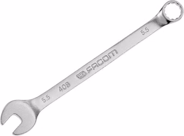 Facom Slim Metric Combination Spanner 5.5mm in Silver Steel