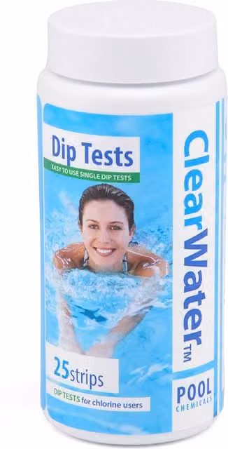 Clearwater Dip Test Strips for Measuring pH, Alkalinity and Chlorine