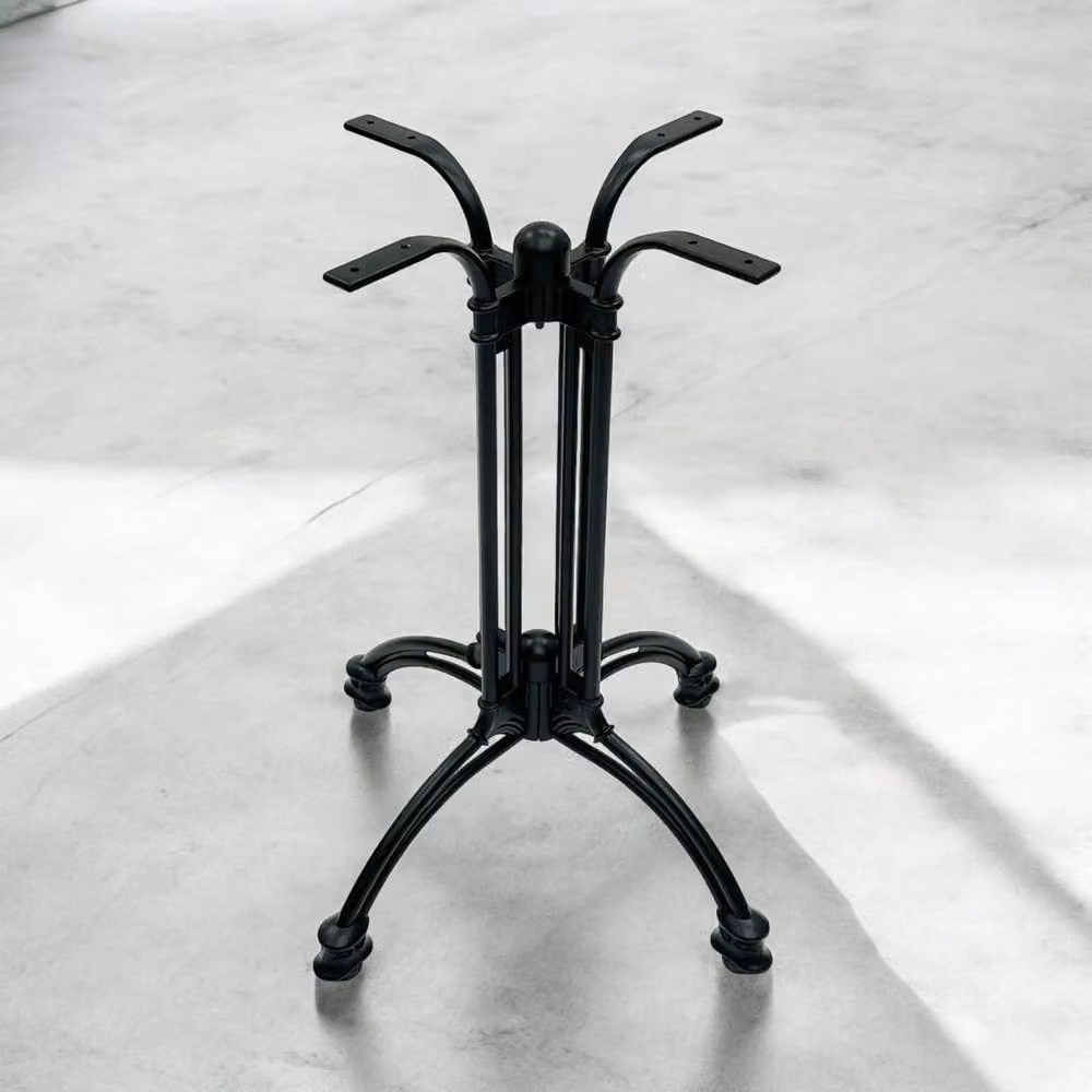 PAWNORA Cast Aluminium Table Base in Matt Black – 4