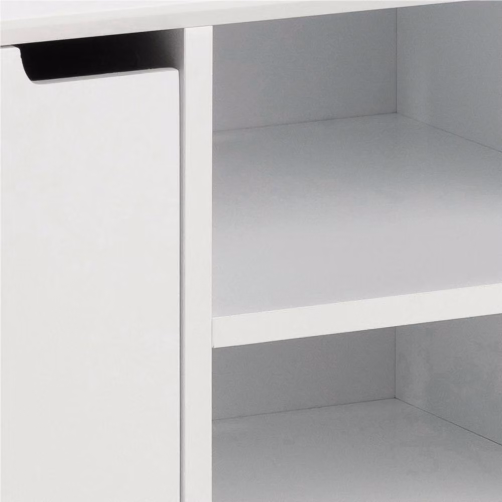 Wyld Haus Tokyo White Retro Sideboard with 2 Doors and 2 Shelves, W/D/H: 120 x 40 x 61.5 cm – 3