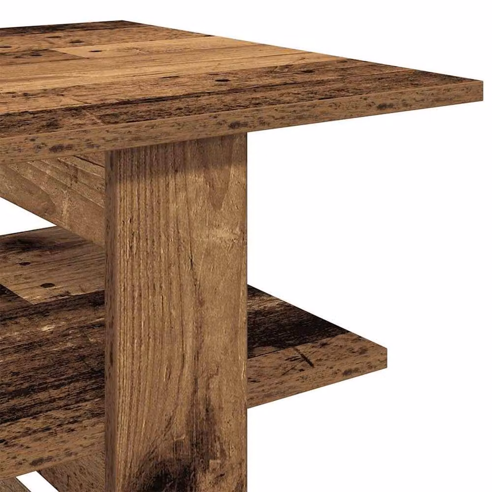 Berkfield Home Decorative Coffee Table in Brown Old Wood, W/D/H: 102 x 55 x 42 cm – 3