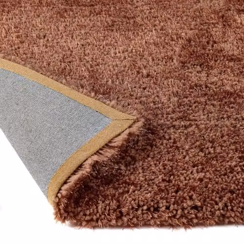 Phoenox Textiles Limited Origins Chicago Hand Tufted Polyester Rug in Rust Orange, W: 200 cm, D: 290 cm – 3