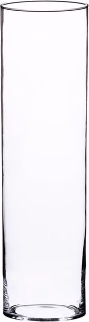 Simpa XL Floor Standing Clear Glass Cylinder Vase, W/D/H: 18.5 x 18.5 x 60.0 cm