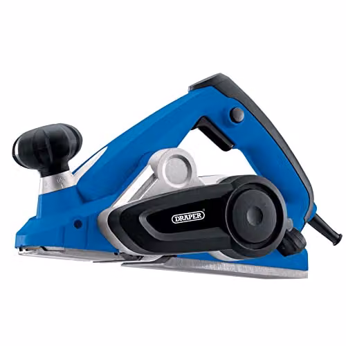 Draper 57564 82mm Electric Planer, 900W, Blue/Grey