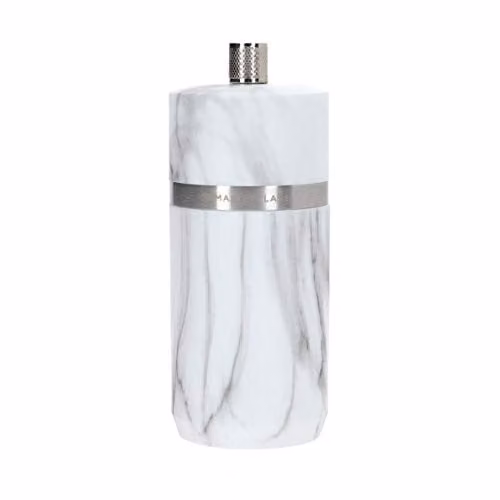 MasterClass Salt or Pepper Grinder in White and Multicolour Marble Effect, Height: 12 cm