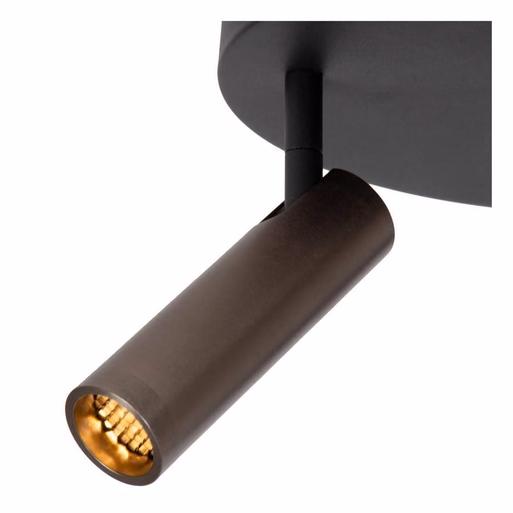 Lucide Netlighting Grado Ceiling Spotlight, Grey, Diameter: 25 cm, 3xGU10 – 3