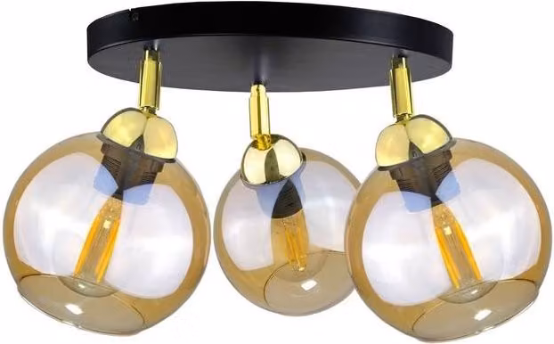 Netlighting Thea Ceiling Spotlight Clusters in Gold, Diameter: 30 cm, 3x E27