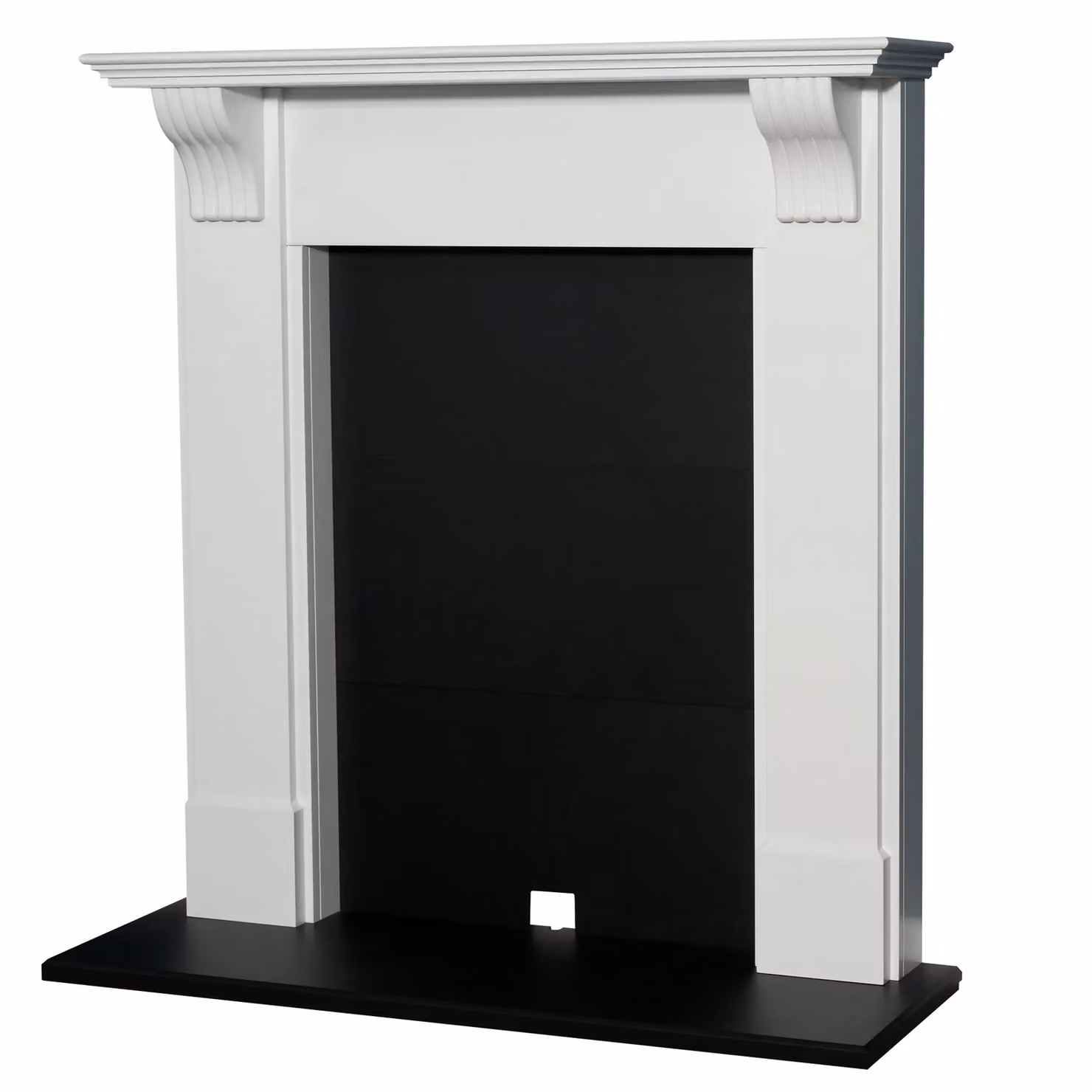 Adam Fires & Fireplaces Harrogate Stove Fireplace in White and Black – 2