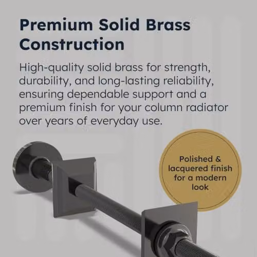 UK Radiators Brass Column Radiator Wall Stay Support Bracket – 3