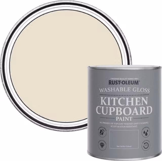 Rust-Oleum Kitchen Cupboard Paint in Gloss Finish, Longsands, 0.75 l