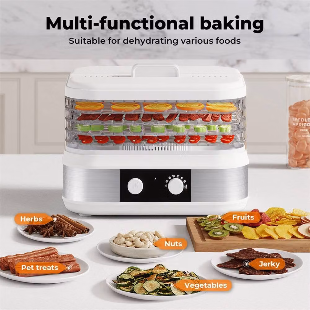 Nordara DialDry Electric Food Dehydrator for Fruit and Meat Jerky in White, W/D/H: 100 x 15 x 15 cm – 4