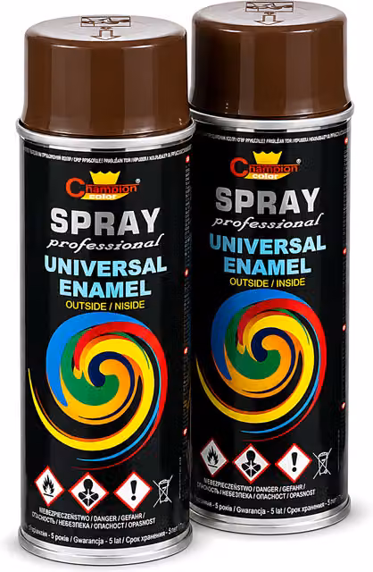 Sola Universal Multi-Surface High Gloss Spray Paint, RAL 8017 Choco Brown, 2 x 400ml