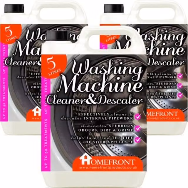 Homefront 2-in-1 Washing Machine Cleaner and Descaler, White, 15l