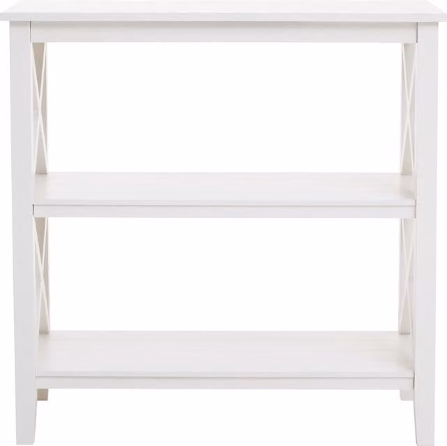 Orsina Heritage Two Shelf White Bookcase – 1