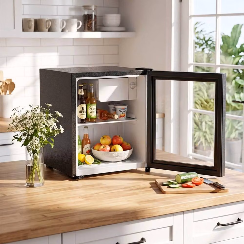 PAWNORA 43L Black Under Counter Fridge Chiller with Zero Degree Zone – 5