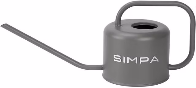 Simpa Metal Watering Can with Long Spout, 1.1 l, Grey – 1