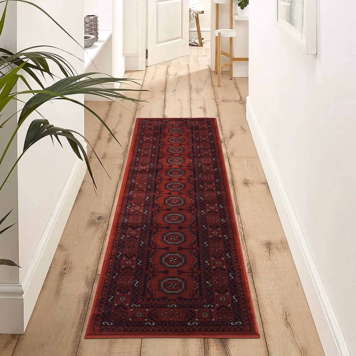 Desire Rugs Yasmin Traditional Bukhara Oriental Style Area Rug in Red, W: 200 cm, D: 290 cm – 4