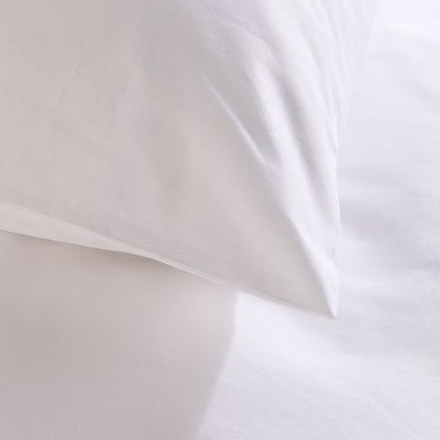 Hotel Pure Luxury 5 Star Classic Mako Satin Pillowcase Pair in White