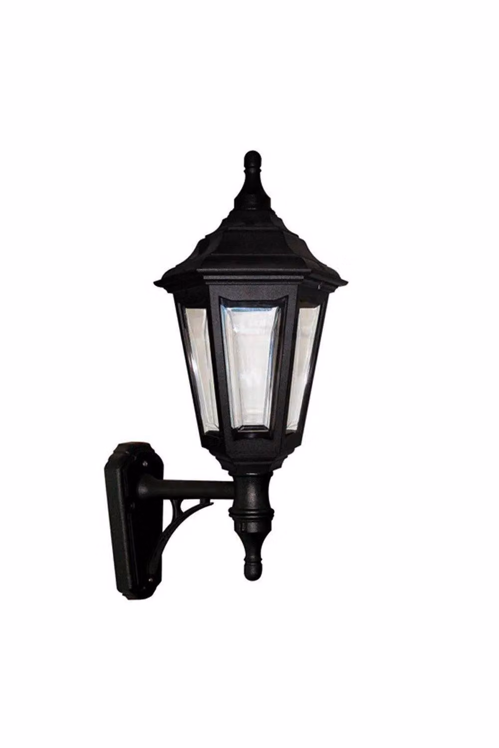 Netlighting Kinsale Black Coastal Outdoor Wall Lantern with Transparent Glass and E27 Socket, IP44 Rated – 2