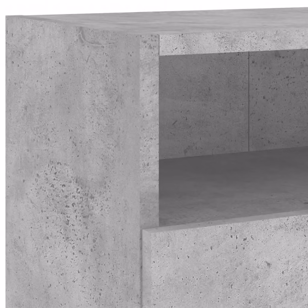 Berkfield Home Wall Mounted TV Cabinet in Concrete Grey, W/D/H: 100 x 30 x 30 cm – 5