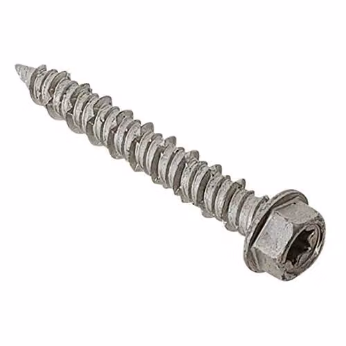 Forgefix Techfast Silver Concrete Masonry Screws with Torx Compatibility, Box of 100, 6.3 x 45 mm