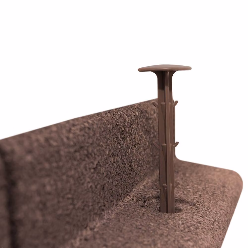 Monstershop Flexible Lawn Edging with Mallet, Brown in Terracotta, 19.2m – 4