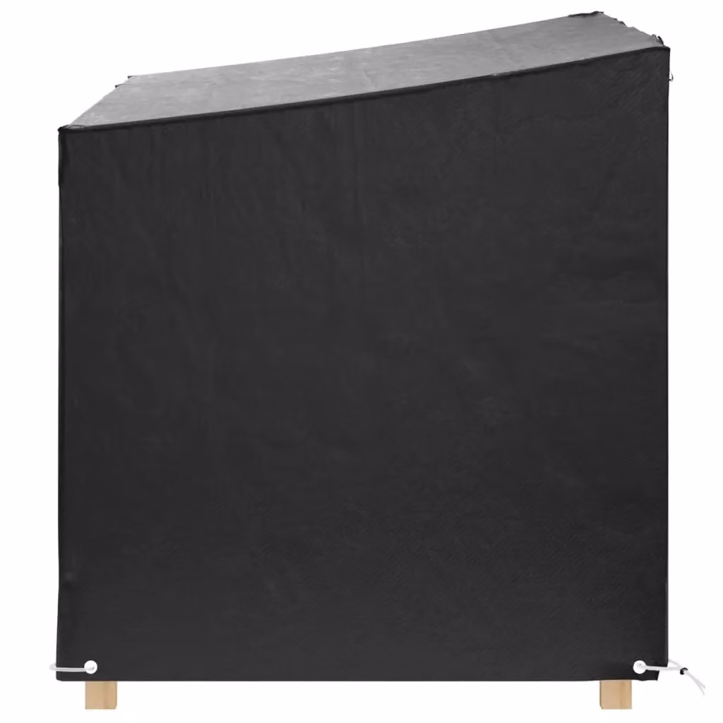 Berkfield Home Swing Bench Covers, 2 Pack, Black, W/D/H: 215 x 150 x 130/150 cm – 4