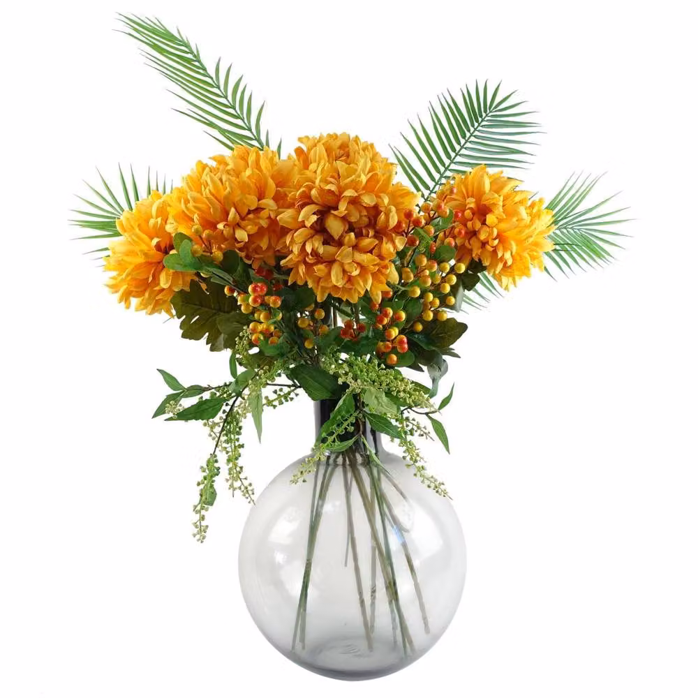 Leaf Botanik Orange Artificial Autumn Floral Arrangement – 2