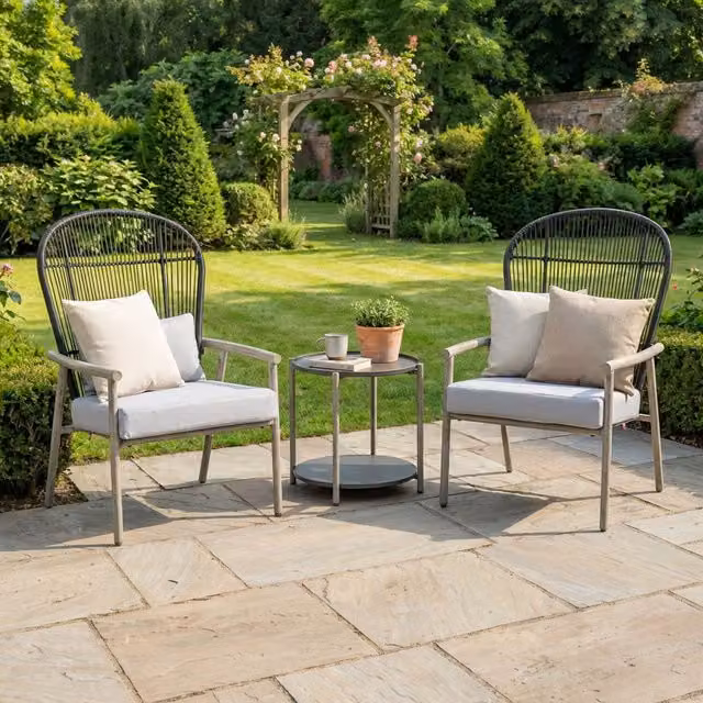 Malay Darcie Bistro Set in Grey