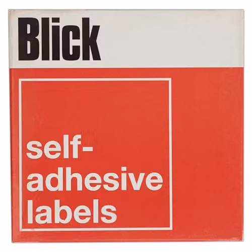 Blick White Self Adhesive Rectangular Paper Labels, 320 Pack, W: 75 mm, H: 25 mm – 1