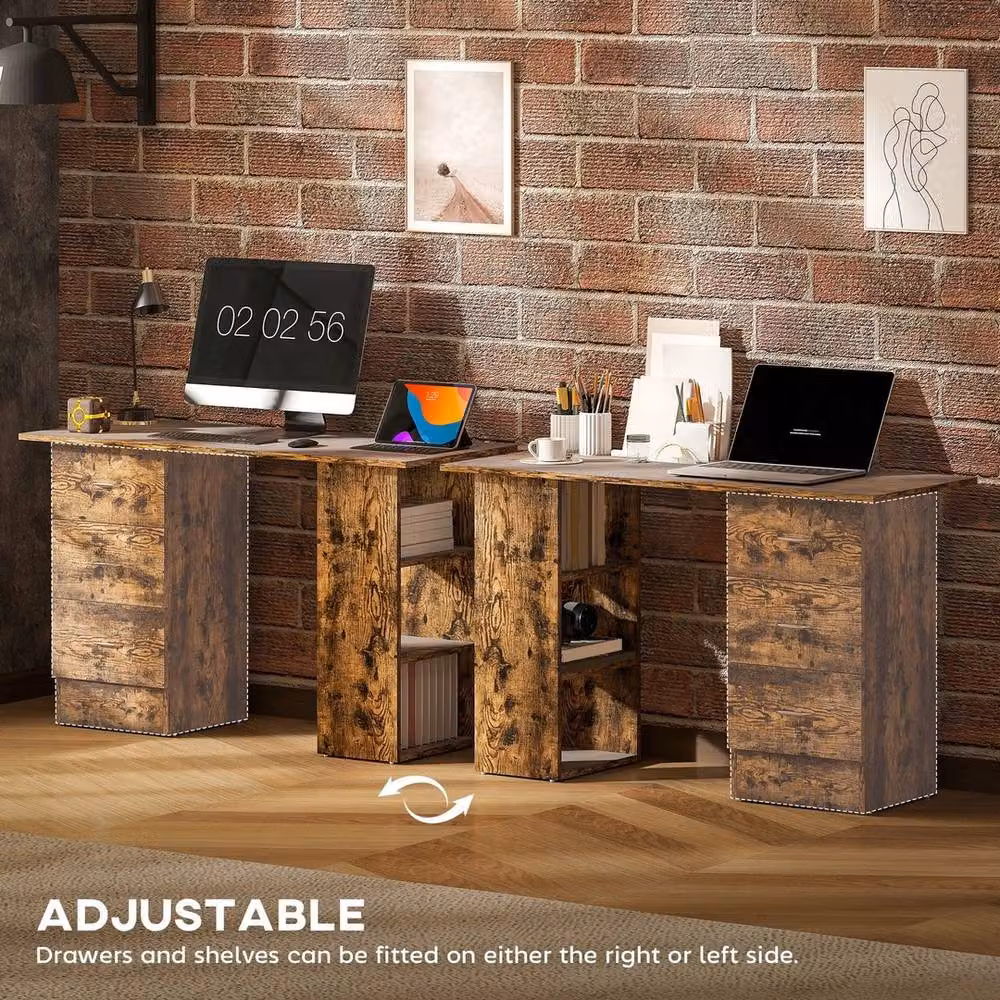 SPETLEK Brown Computer Desk for Home Office – 3