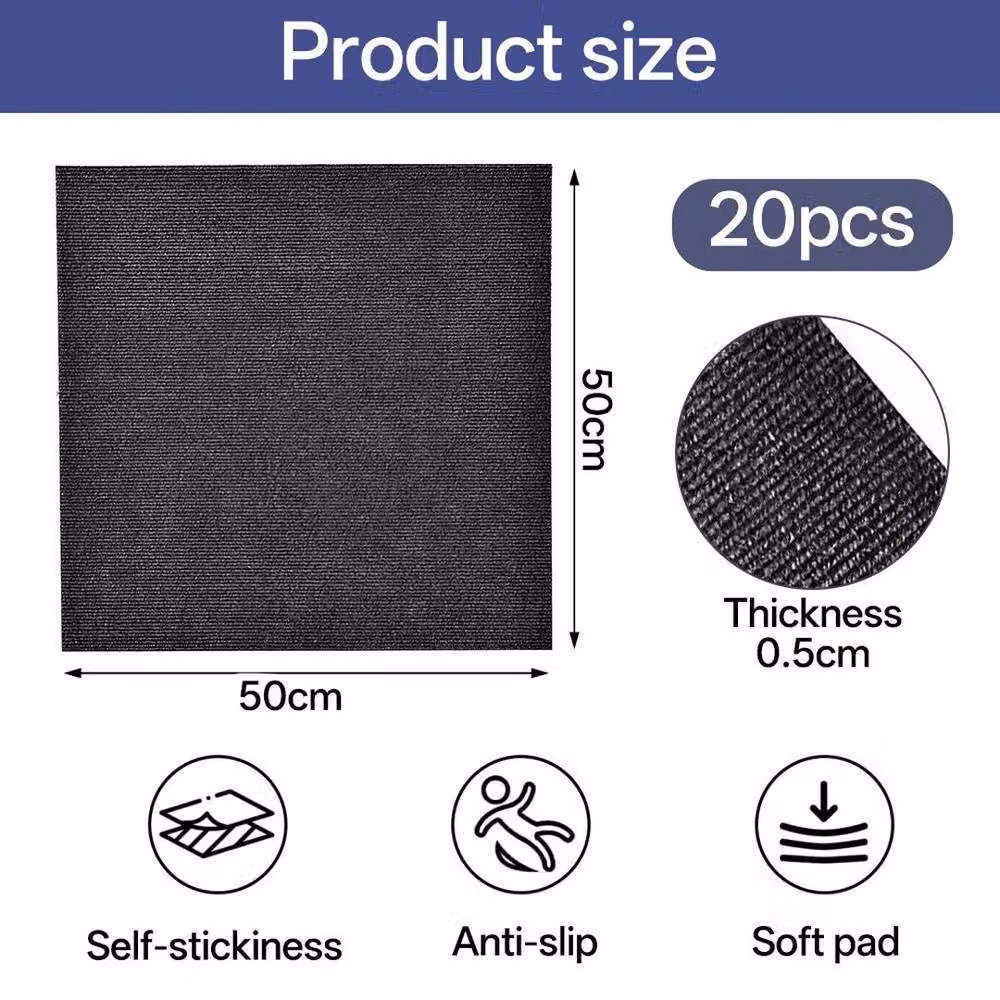 PAWNORA Heavy Duty Floor Rug in Grey, W: 200 cm, D: 100 cm – 4