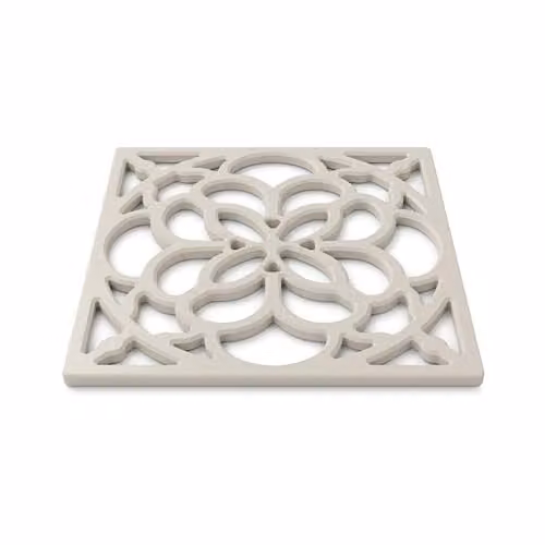 Zeal Square Silicone Non-Slip Trivet Mat in Beige, W/D/H: 18 x 18 x 1 cm