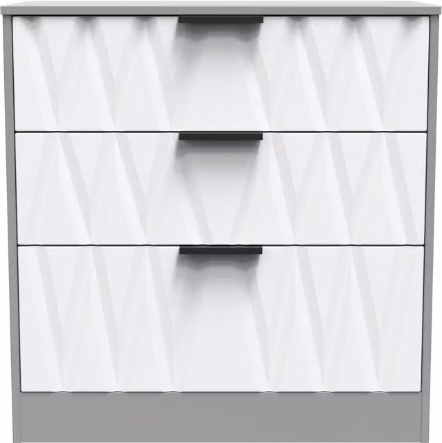 Ready Assembled 2 U Washington 3 Drawer Deep Chest in Black, Gold, Multicolour or White – 1
